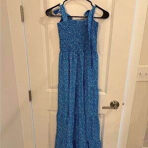 Blue Floral Maxi Dress